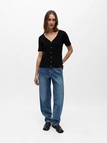 OBJECT Πλεκτή ζακέτα 'OBJKELLY' σε μαύρο