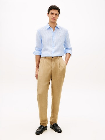TOMMY HILFIGER Regular Trousers with creases in Brown