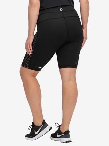 SHEEGO Skinny Sportbroek in Zwart