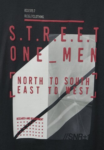 Street One MEN Shirt in Schwarz