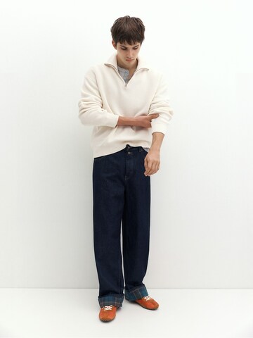 Pull&Bear Пуловер в бяло