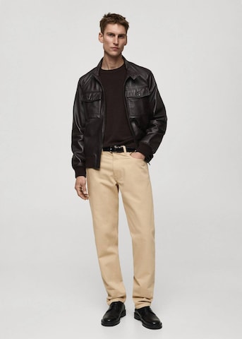 MANGO MAN Regular Jeans 'Bob' in Beige