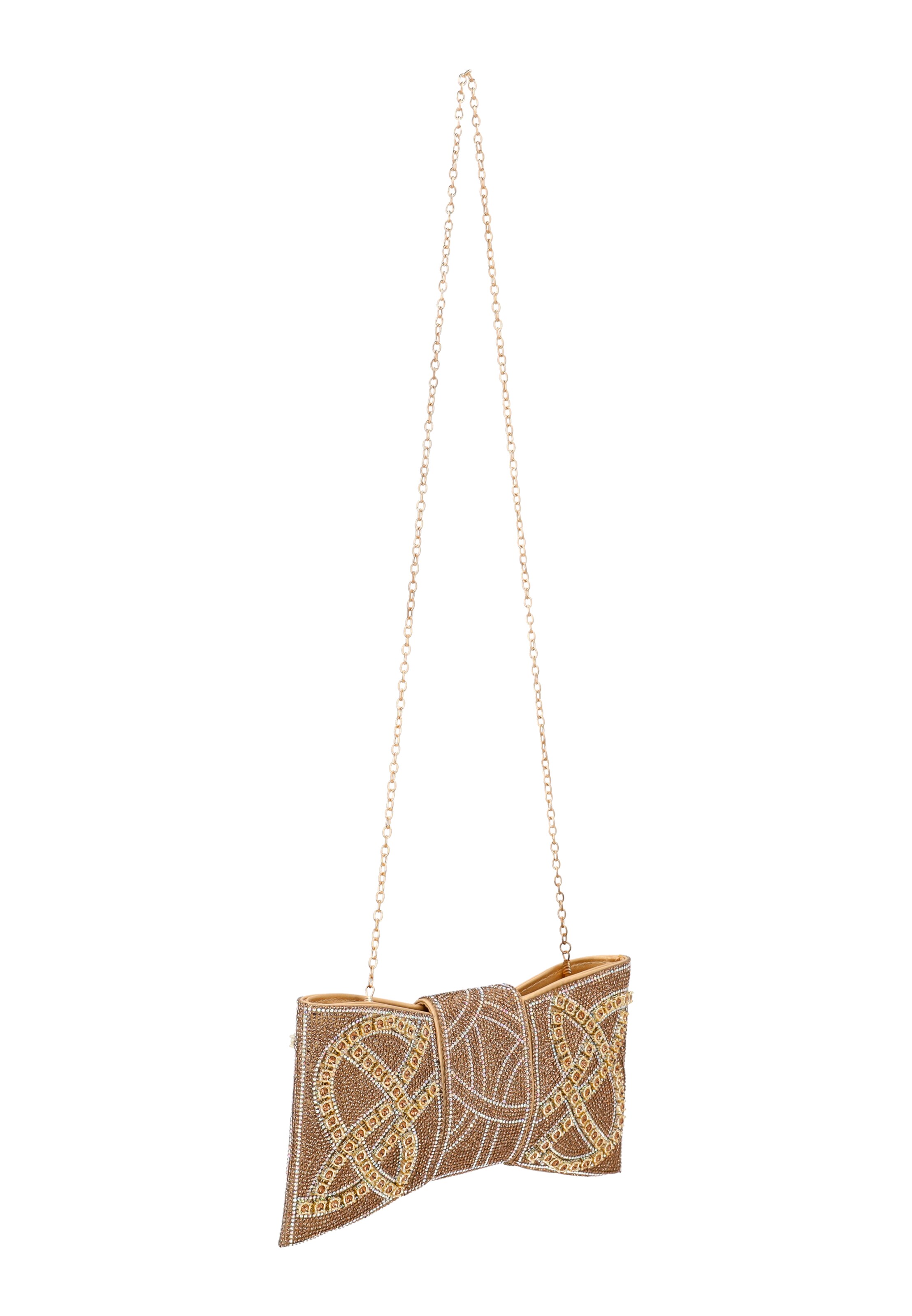 faina Clutch in Beige