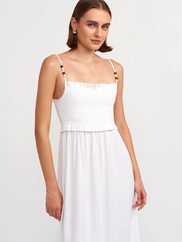 Dilvin Midi Kleid in Weiß