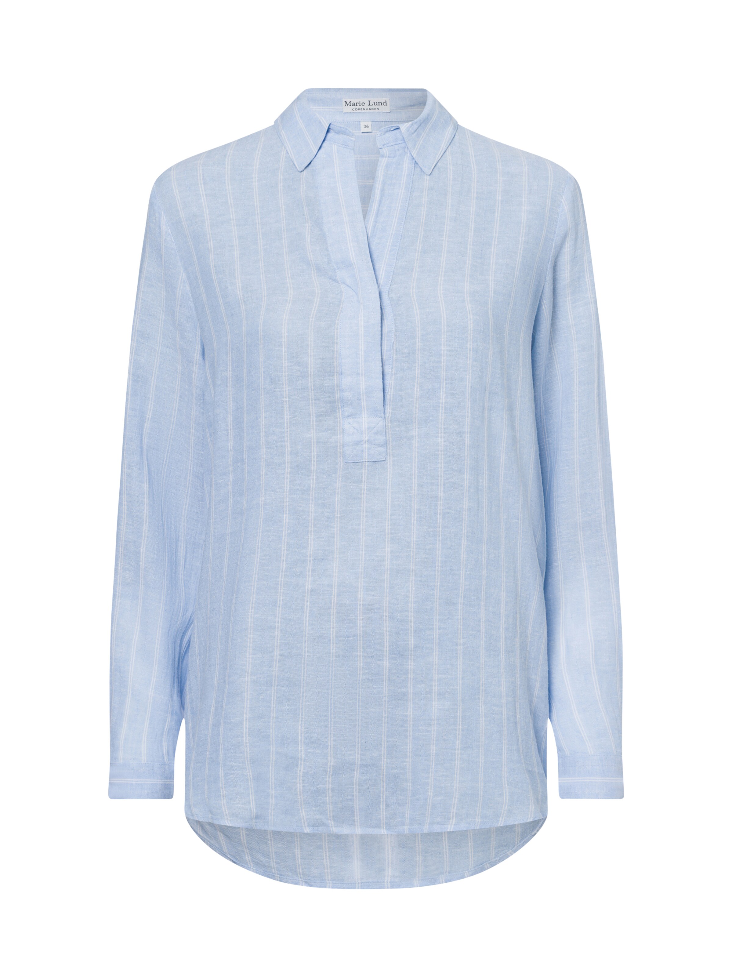 Marie Lund Bluse in Blau: Vorderseite