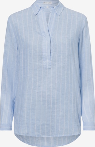 Marie Lund Bluse in Blau: Vorderseite