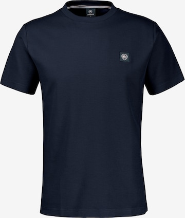 LERROS T-Shirt mit Waffelstruktur aus 100 % Baumwolle in Blau: Vorderseite