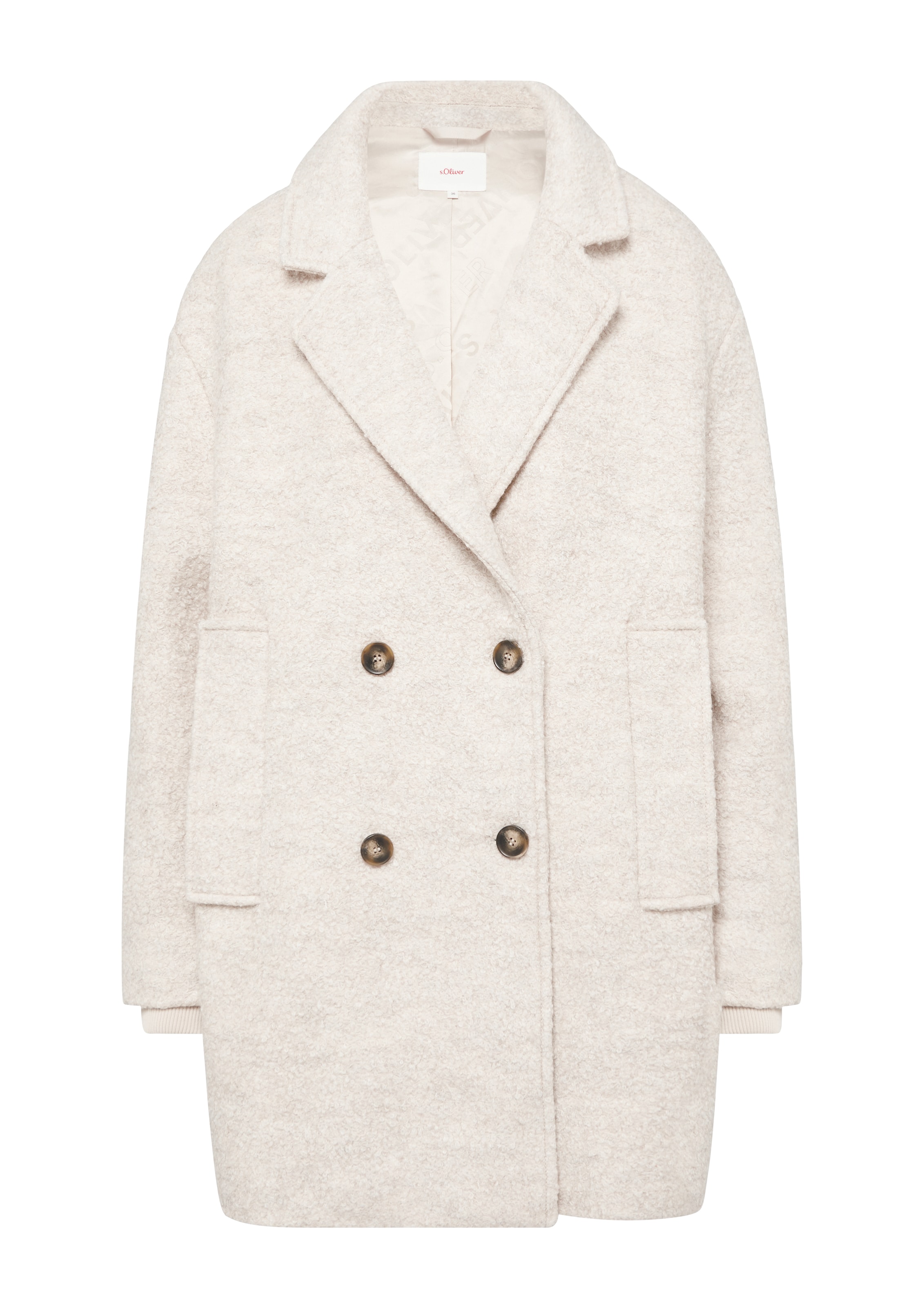 s.Oliver Tussenmantel in Beige: voorkant
