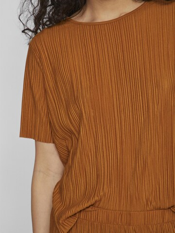 VILA Blouse 'VIPlisa' in Bruin