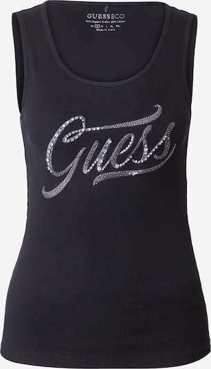 GUESS Haut en gris / noir / argent, Vue avec produit