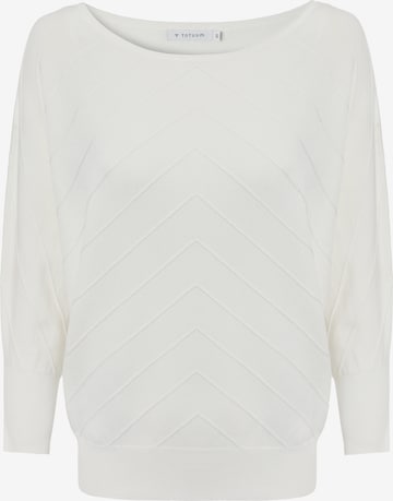 TATUUM Collegepaita 'MIYA' värissä valkoinen: etupuoli