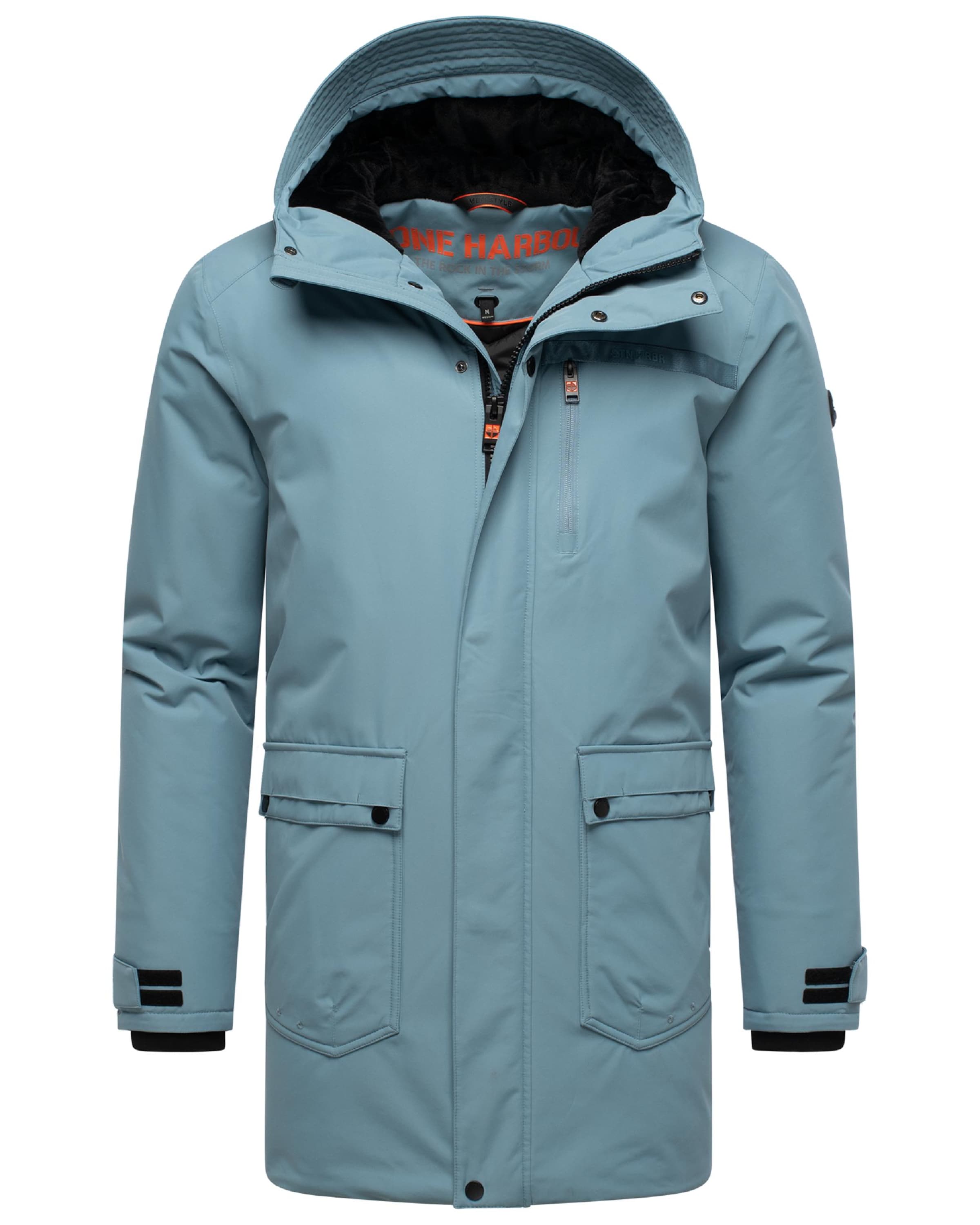 STONE HARBOUR Wintermantel 'Netaan XX' in Blau