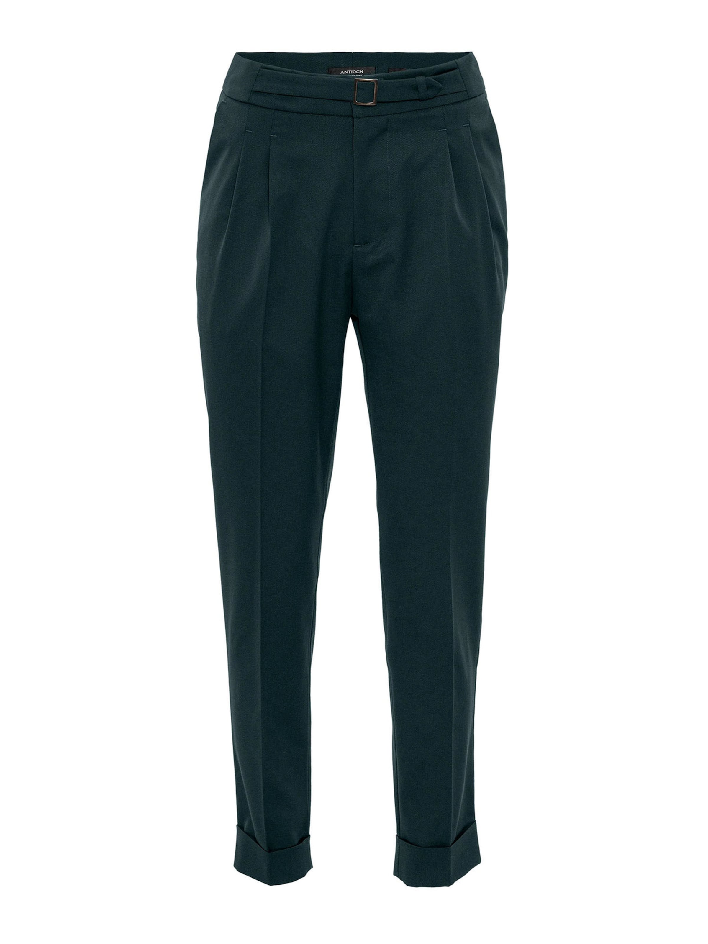 mėlyna Antioch Standartinis Klostuotos kelnės: priekis