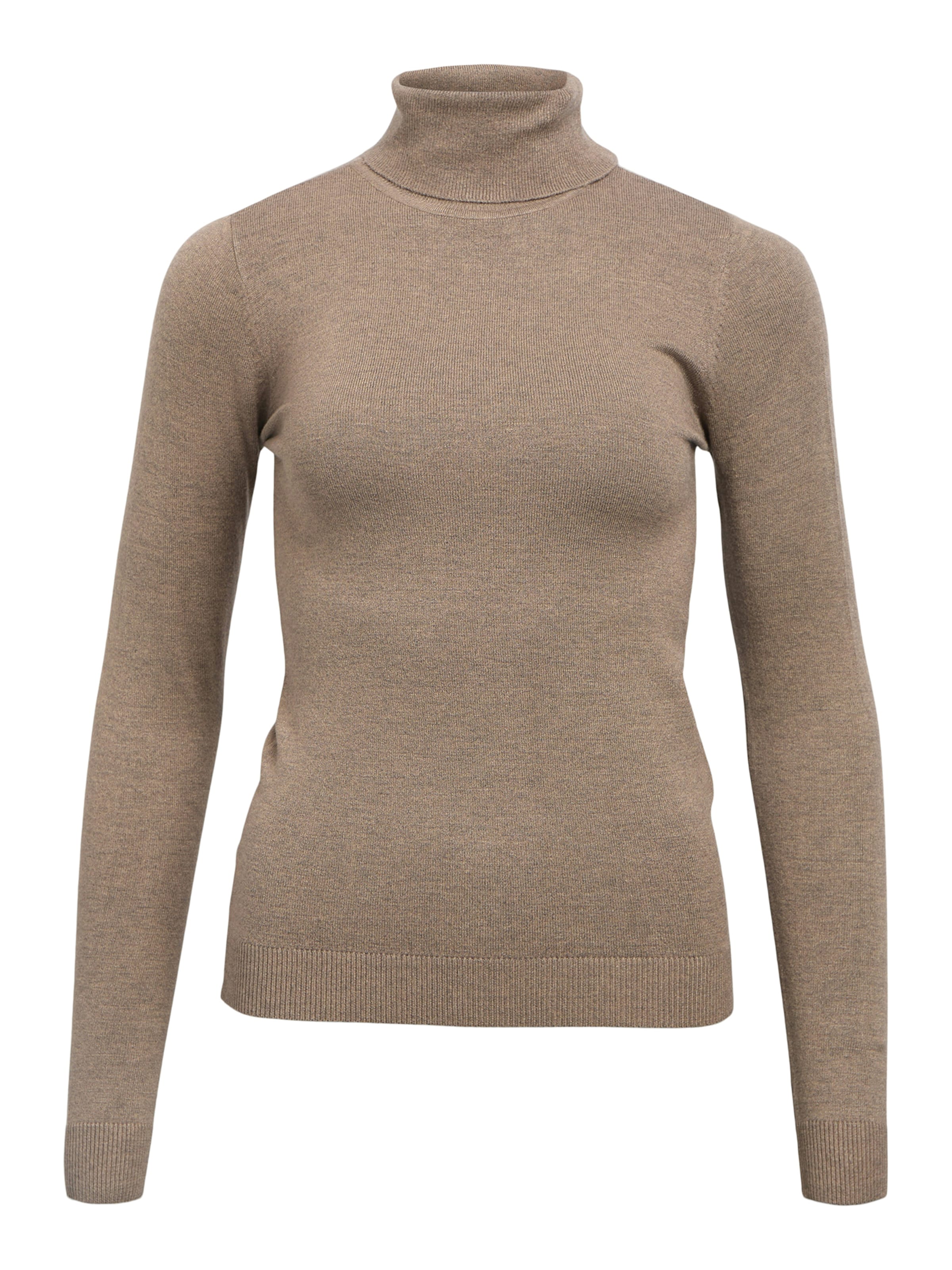 OBJECT Svetr 'OBJTHESS' – hnědá: přední strana