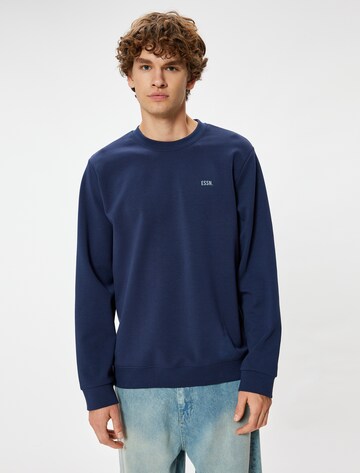 Koton Sweatshirt in Blauw: voorkant