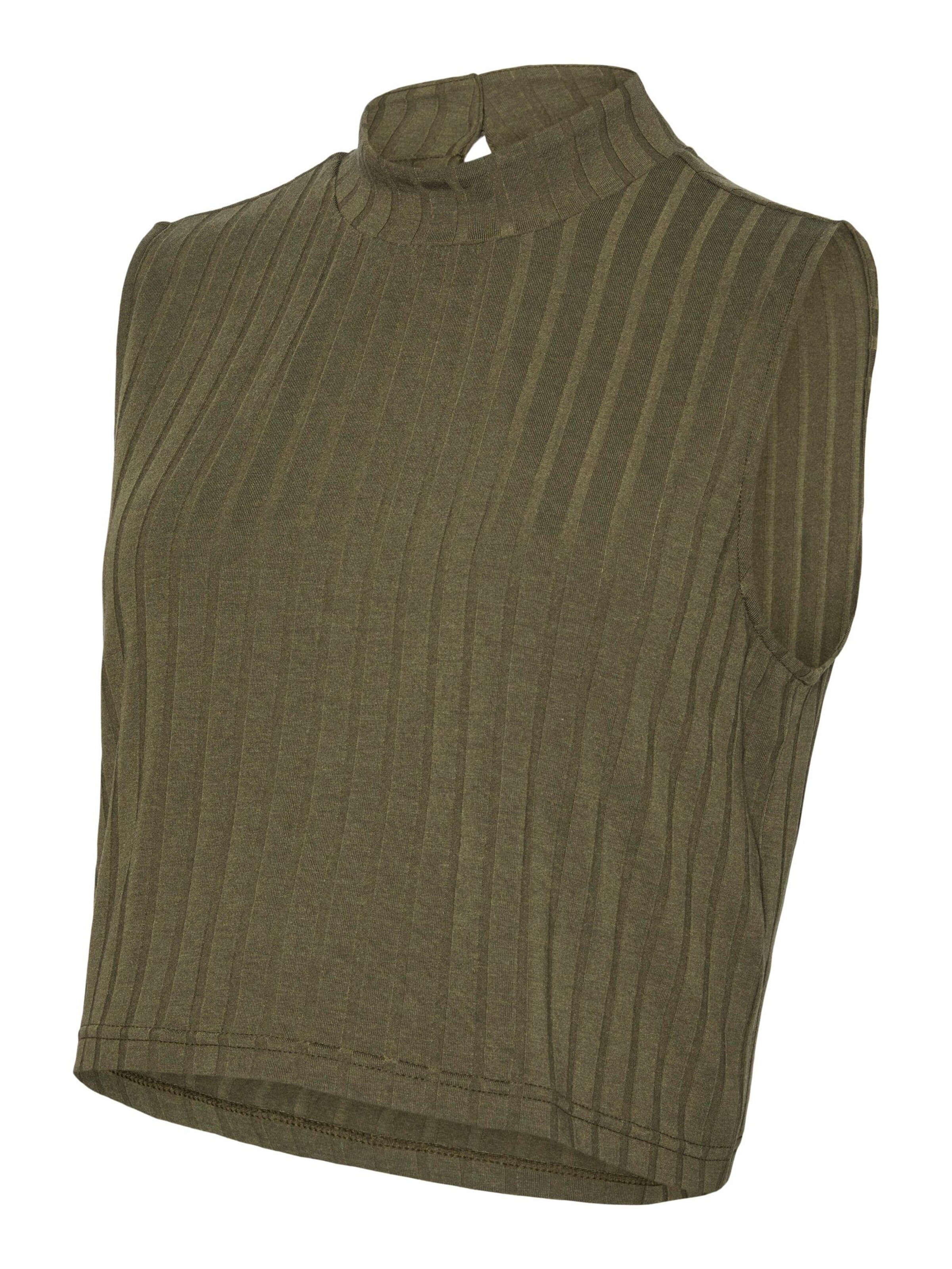 MAMALICIOUS Gebreide top in Groen: voorkant