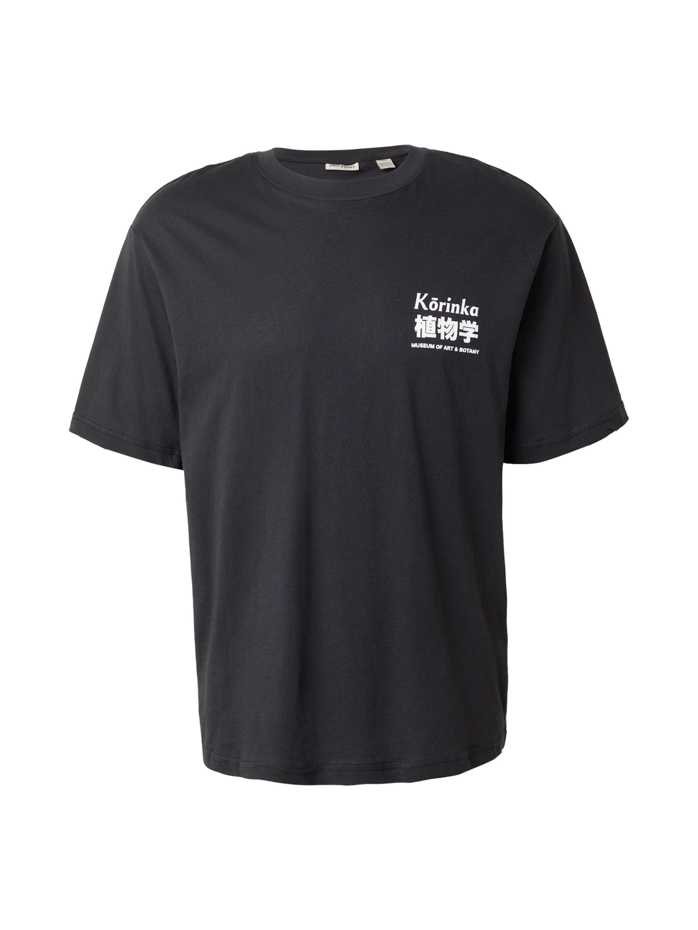 T-Shirt 'ONSCIFF' Only & Sons en noir : devant