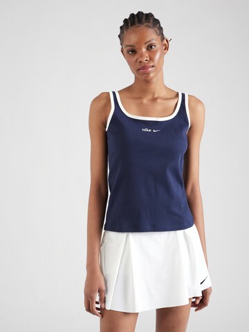 Nike Sportswear Top in Blue: front