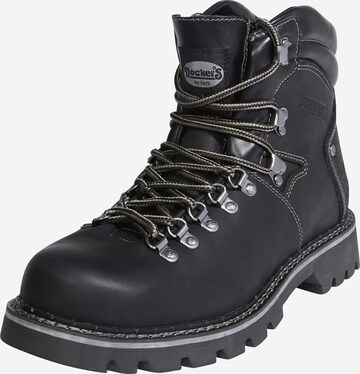 Boots stringati di Dockers by Gerli in nero: frontale