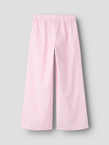 NAME IT - Pierna ancha Pantalón en rosa