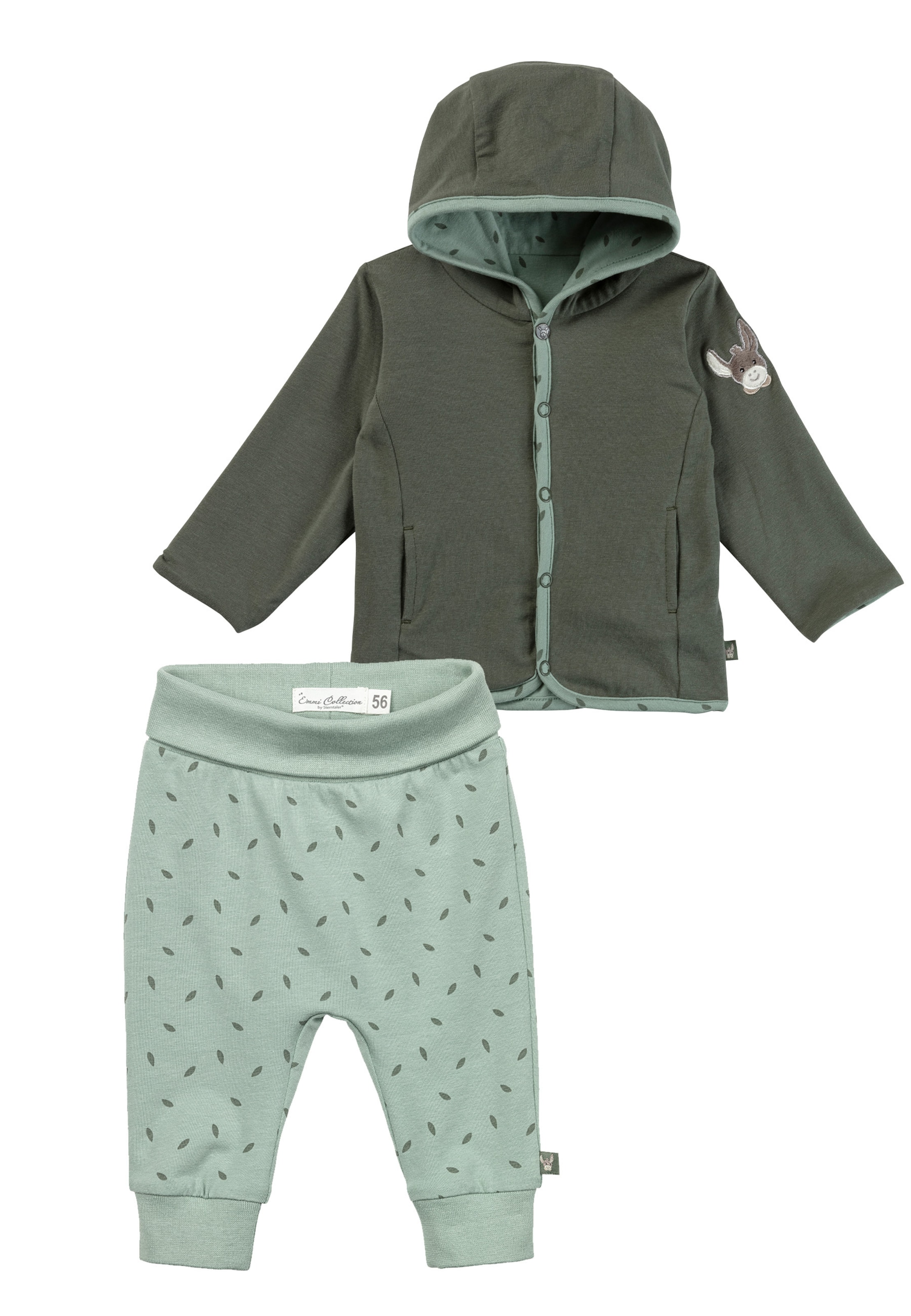 STERNTALER Set in Grün: Vorderseite