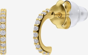 Boucles d'oreilles Lucardi en or : devant