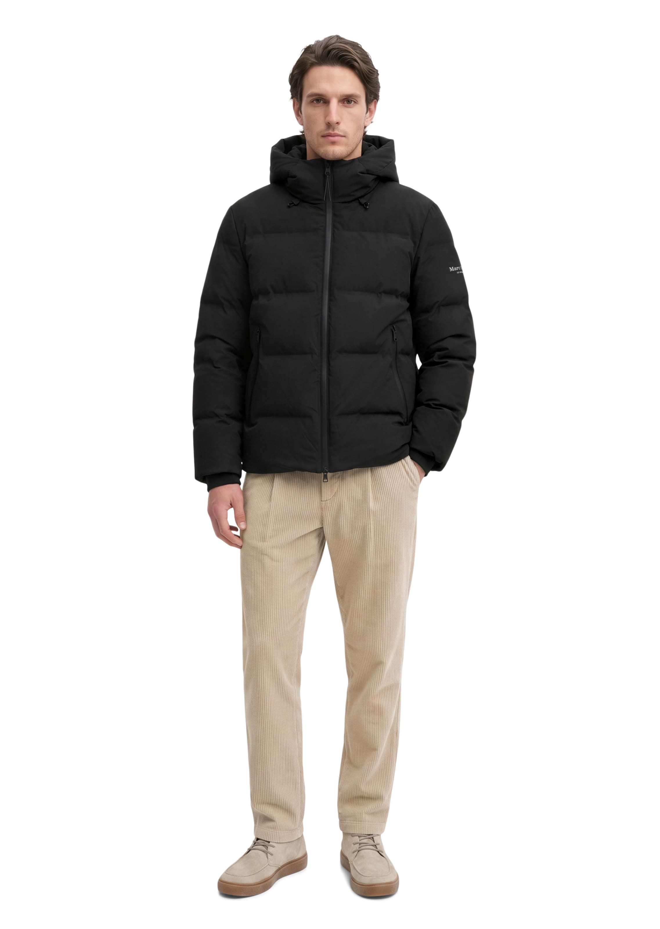 Marc O'Polo Jacke 'MOP x Function' in Schwarz: Vorderseite