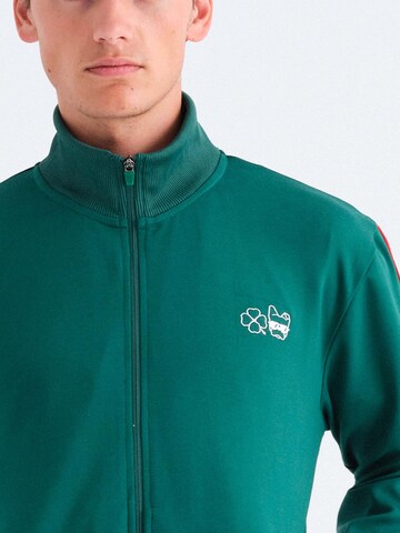 Rockupy Zip-Up Hoodie 'Squick' in Green