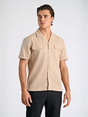 Lindbergh Regular fit Overhemd in Beige