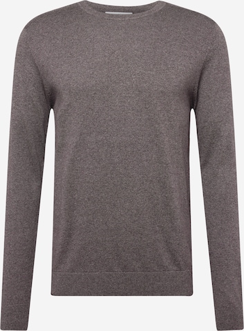 Coupe regular Pull-over 'SLHBerg' SELECTED en marron : devant