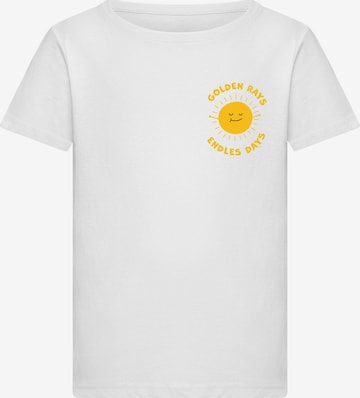 Merchcode Shirt 'Golden Rays' in White: front