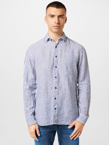 OLYMP - Ajuste regular Camisa en azul: frente