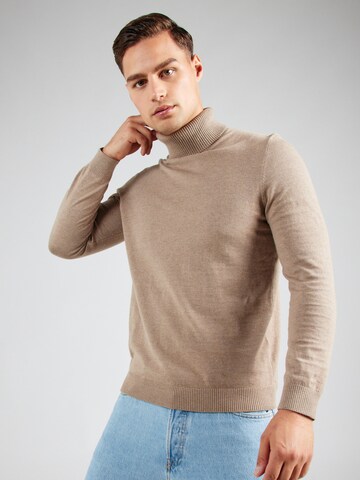Only & Sons Свитер 'ONSLOUI' в Коричневый: спереди