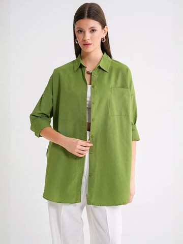 Camicia da donna di MixRay in verde