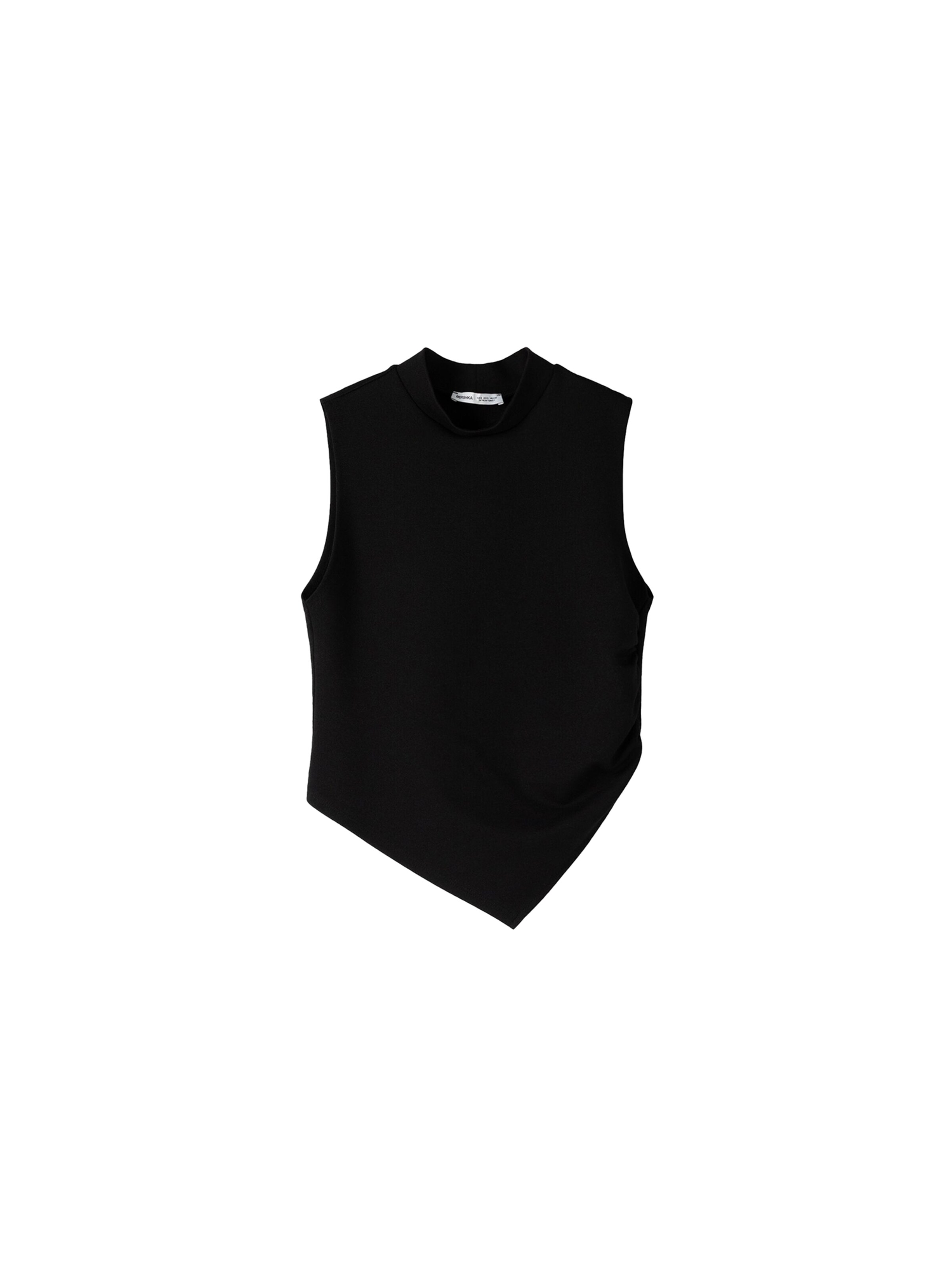 Bershka Top | črna barva: sprednja stran