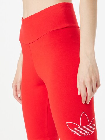 ADIDAS ORIGINALS Skinny Leggings 'Bike' in Red