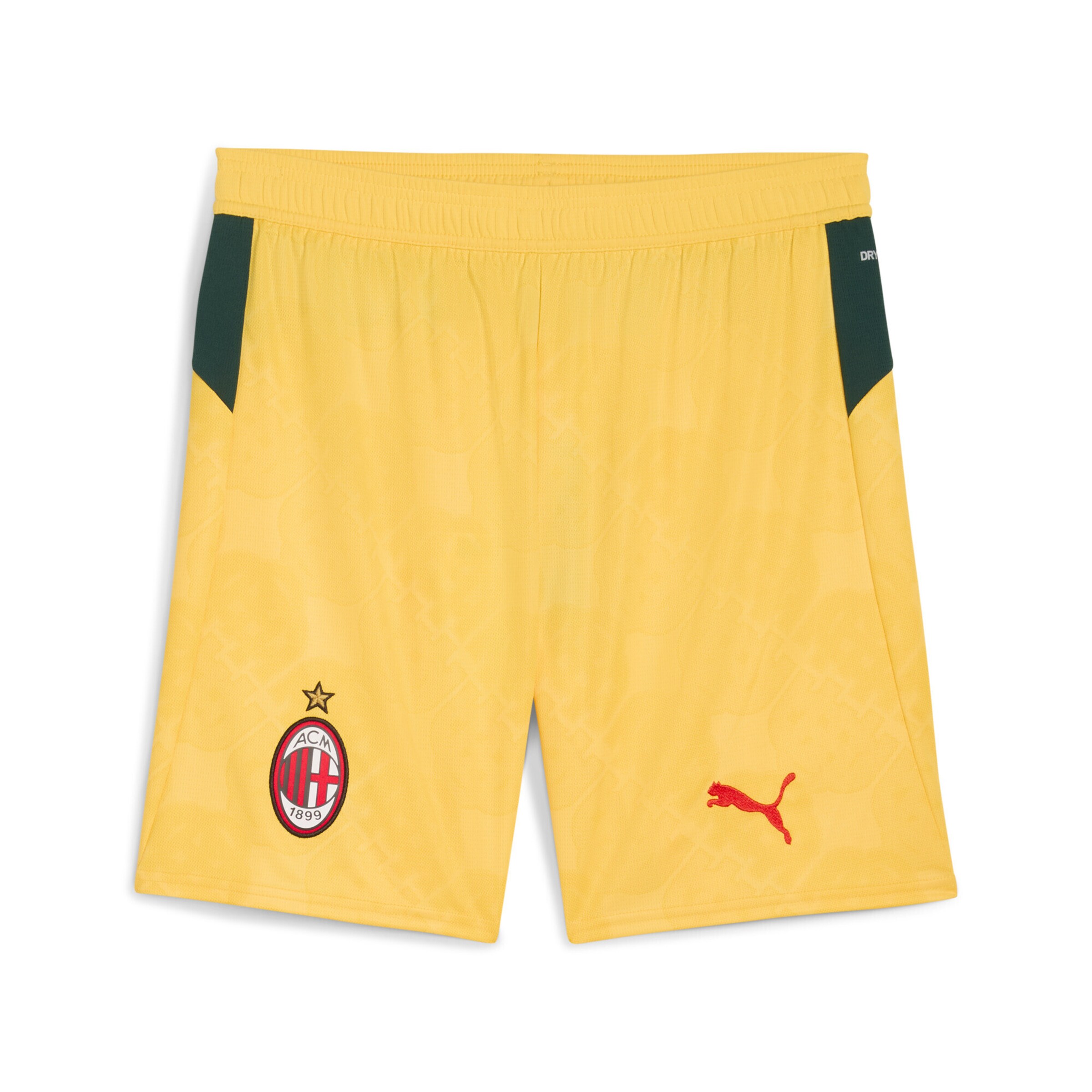 Regular Pantalon de sport 'AC Milan' PUMA en jaune : devant