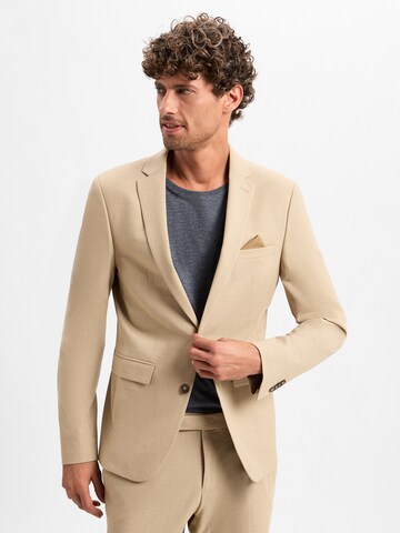 Finshley & Harding Slim fit Colbert in Beige: voorkant