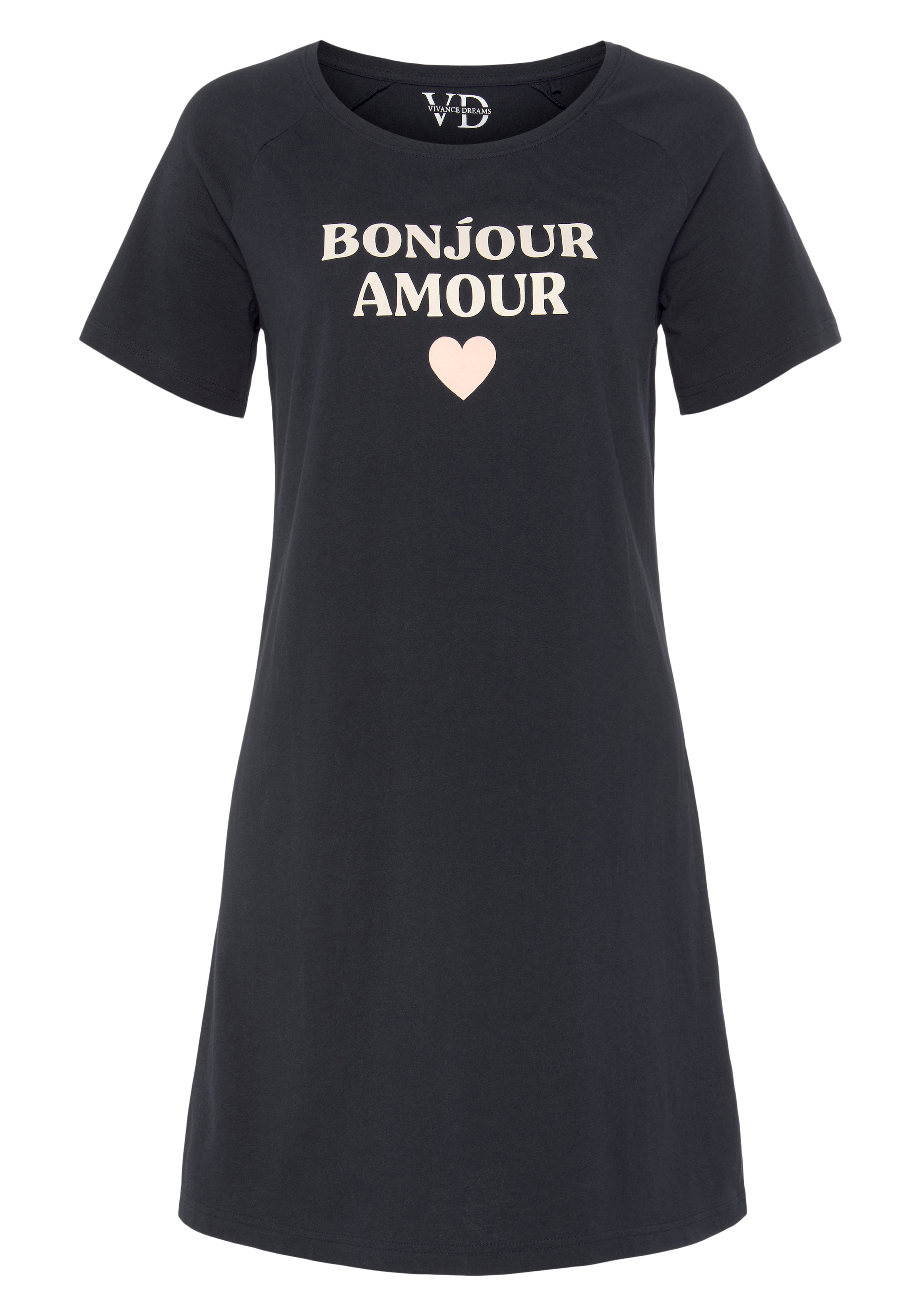 Cămăşi de noapte de la VIVANCE pe albastru: față