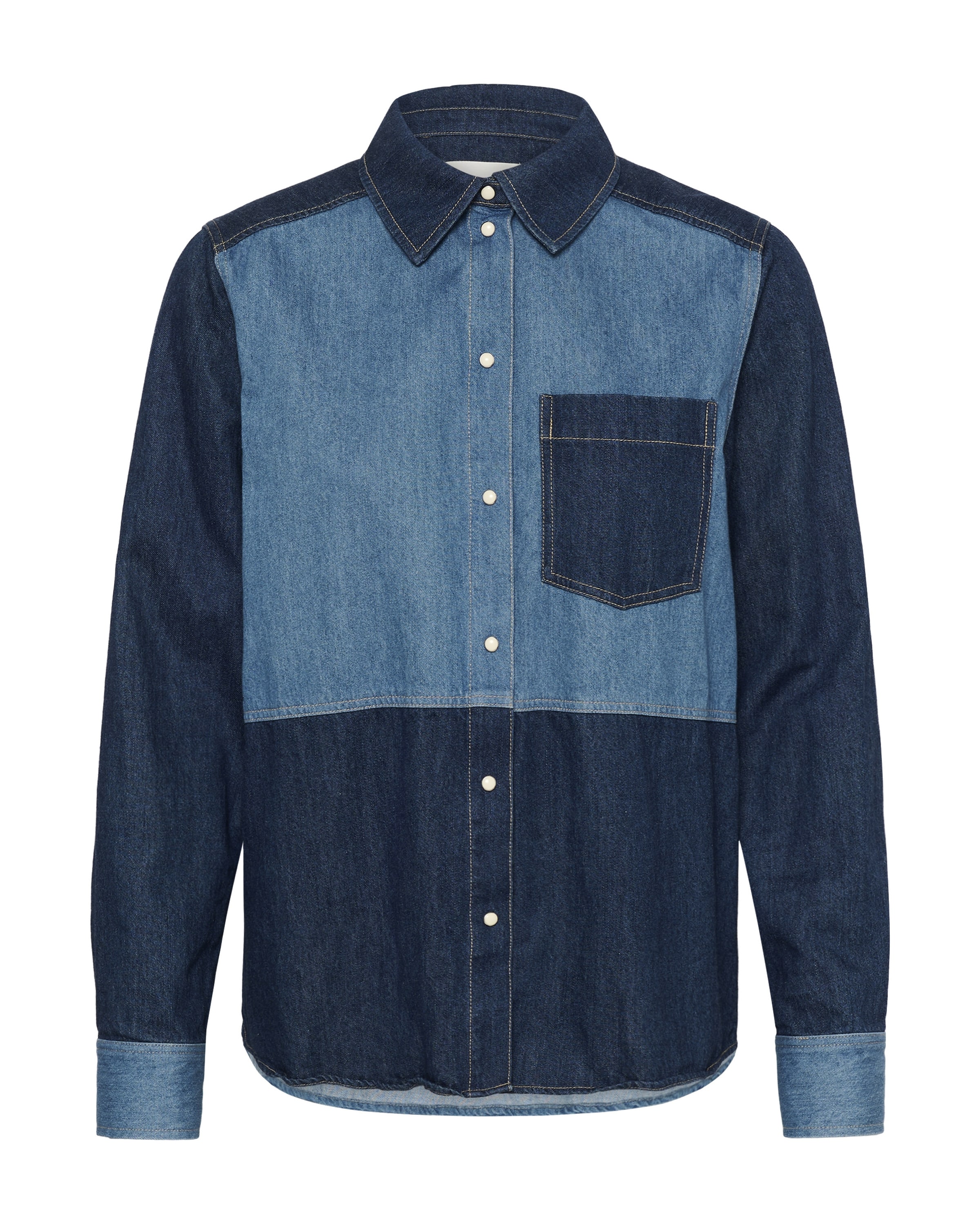 Part Two Bluse 'AlvinePW' i blå: forside