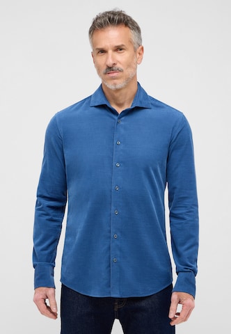 ETERNA Slim fit Button Up Shirt in Blue: front