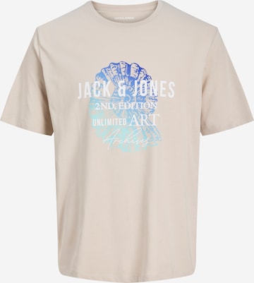 JACK & JONES Shirt in Beige: front