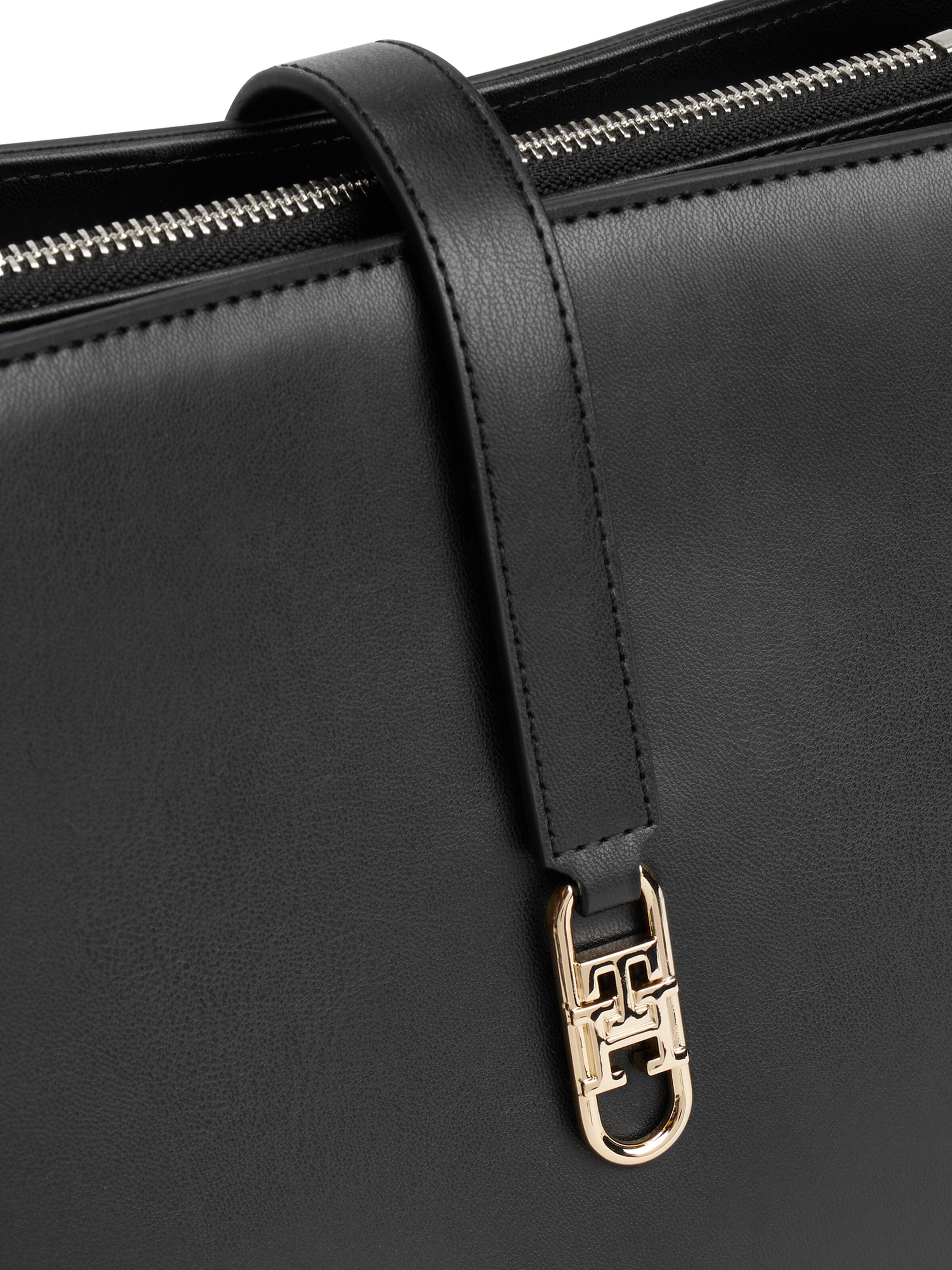 TOMMY HILFIGER Handtasche in Schwarz