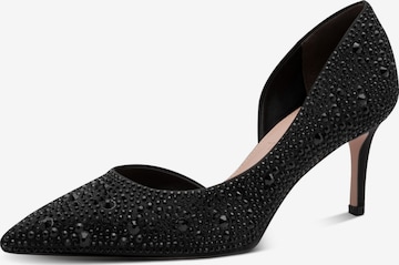 Tamaris Čevlji s peto | črna barva: sprednja stran