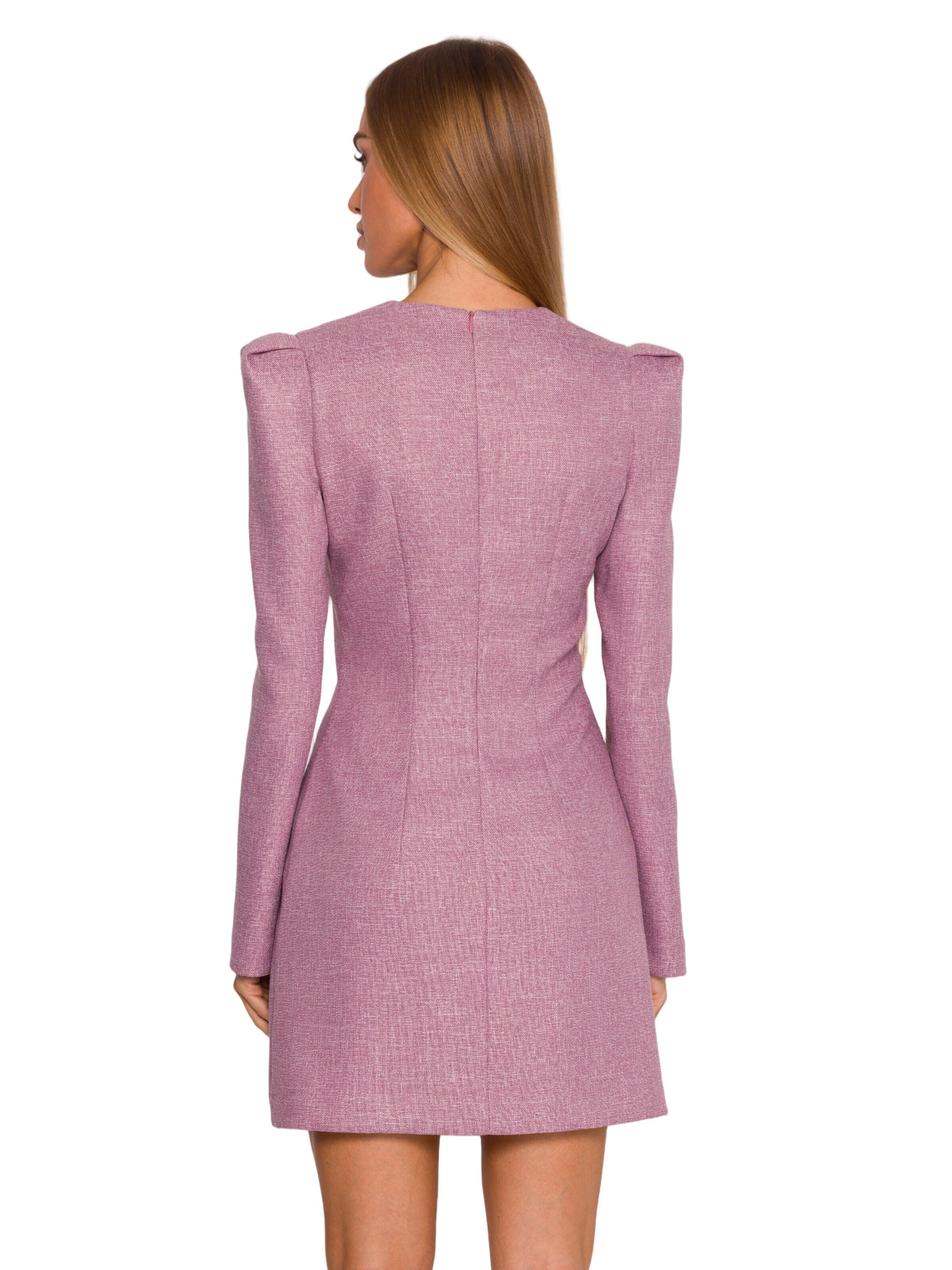 Rochie 'Sukienka tweedowa z kokardą szyfonową' de la made of emotion pe roz