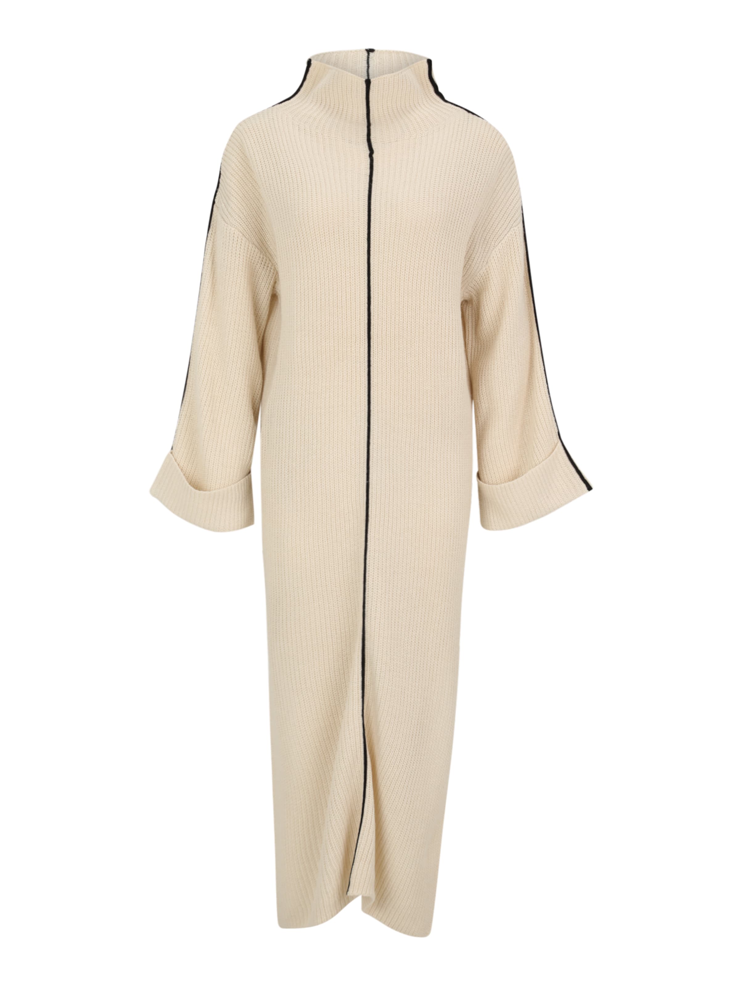 Vila Petite Πλεκτό φόρεμα σε μπεζ: μπροστά