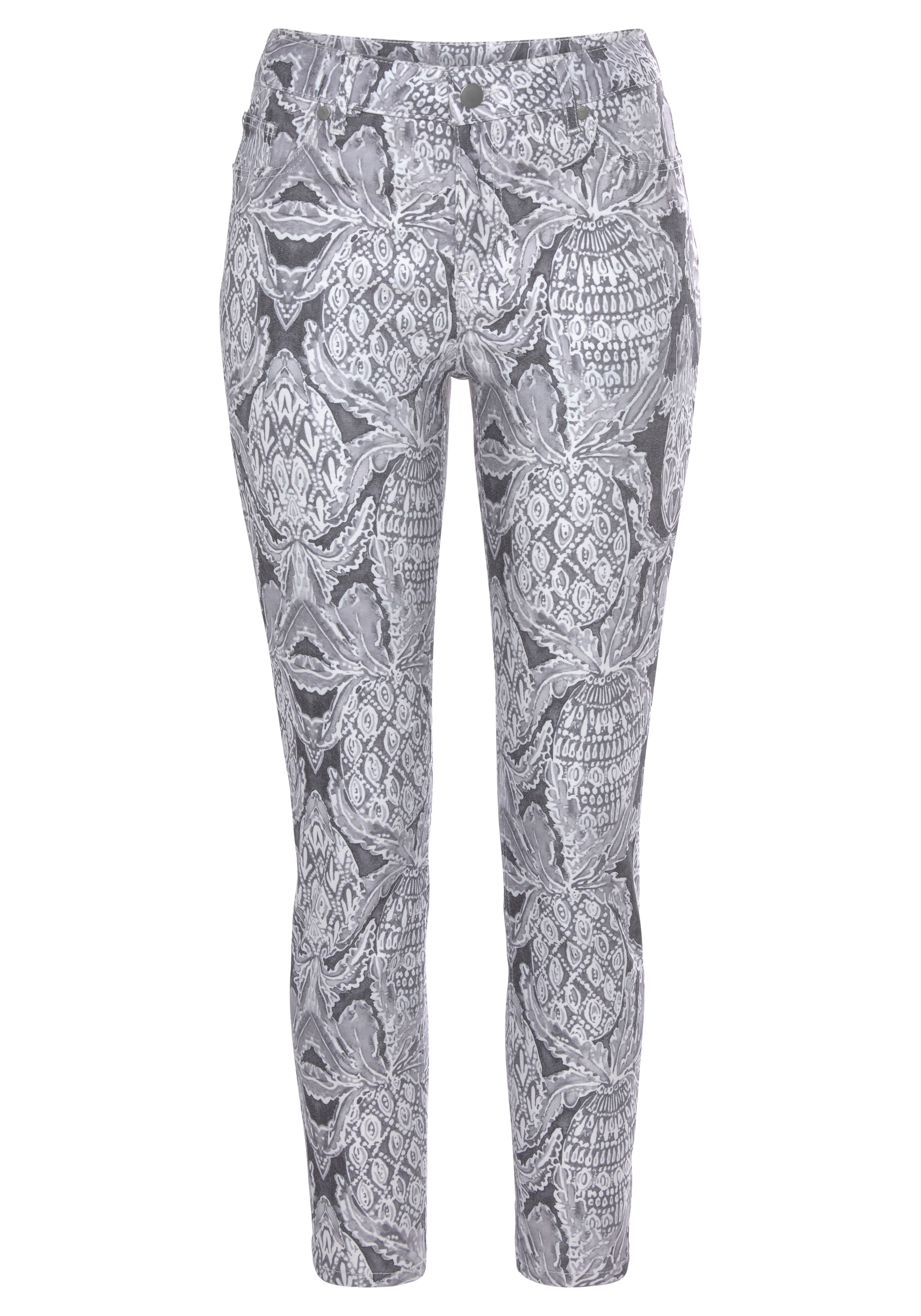 LASCANA Slim fit Pants in Grey: front