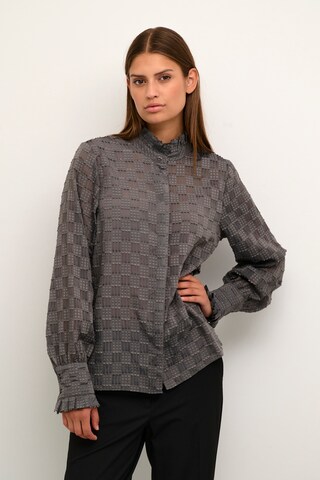 KAREN BY SIMONSEN Blouse 'Magga' in Grey: front