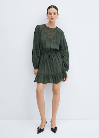 MANGO Jurk in Groen: voorkant