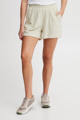 Oxmo Regular Broek in Beige: voorkant